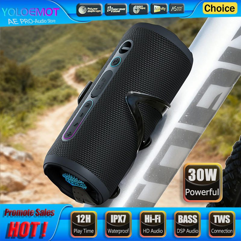 Portable Bluetooth Speaker Waterproof Ipx7 - 30W 휴대용 블루투스 스피커 무선 EQ