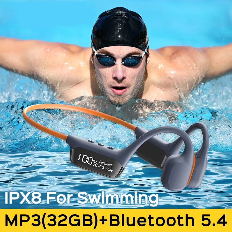 Bone Conduction Running Headphones - LonMao S10 무선 IPX8 방수 골전도