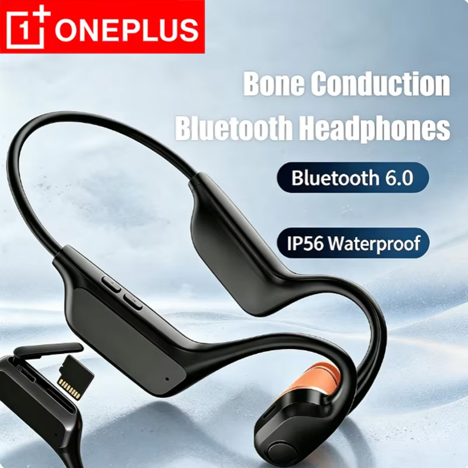 Bone Conduction Running Headphones - 원플러스 오픈 이어 방식의 뼈 전도