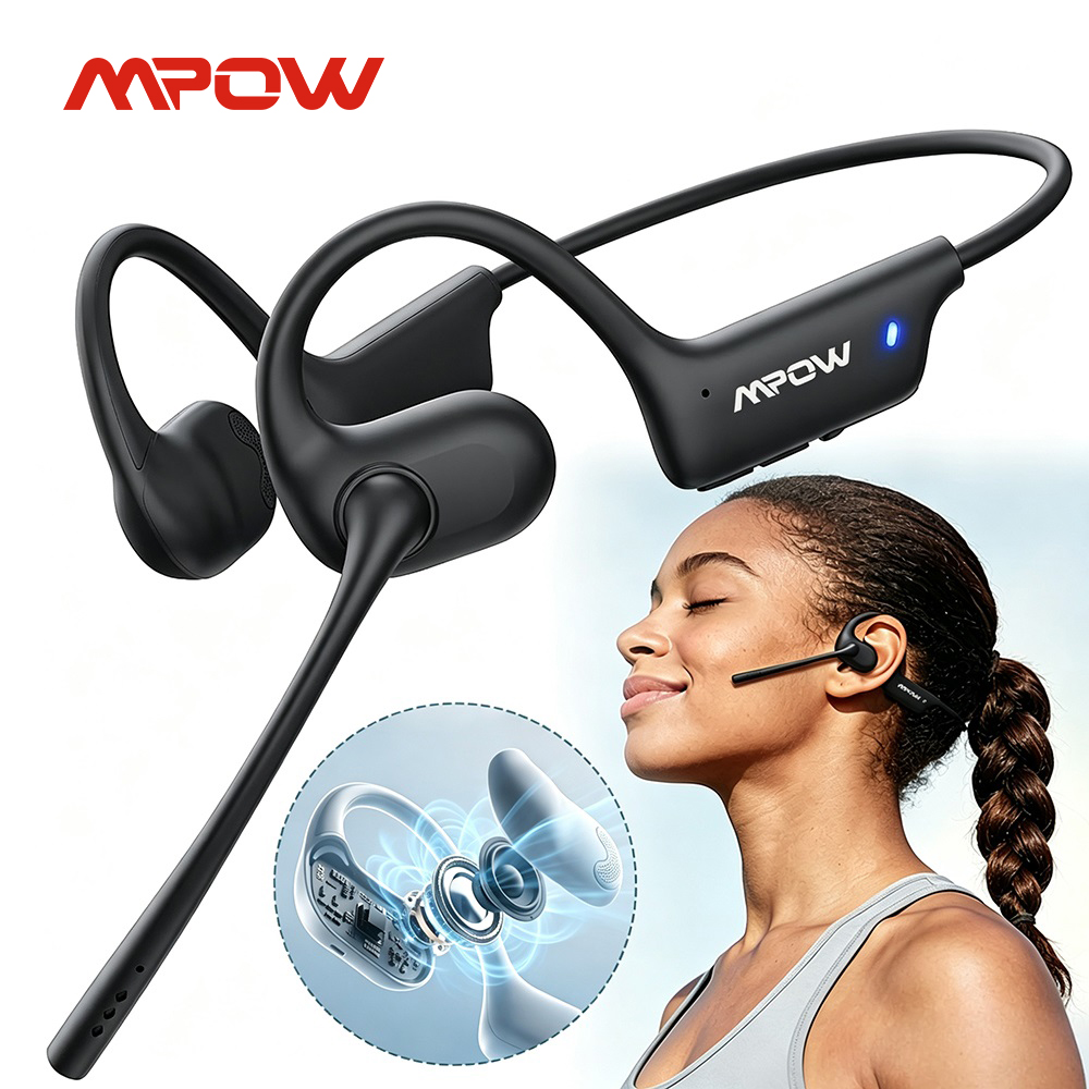 Type C Wired Earphones With Mic - Mpow O1 오픈형 스포츠 헤드폰 무선