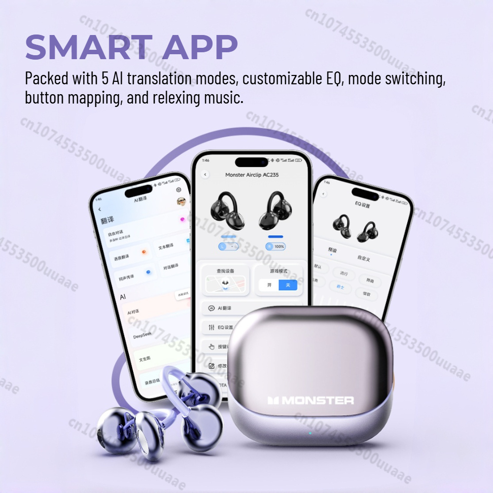 몬스터 에어클립 AC235 이어 클립형 이어폰, 블루투 - Headphones 리뷰 및 가격