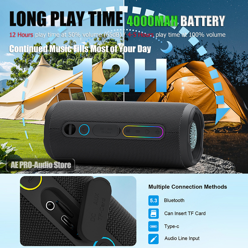 30W 휴대용 블루투스 스피커 무선 EQ 서브우퍼 야외 - Portable Bluetooth Speaker Waterproof Ipx7 리뷰 및 가격