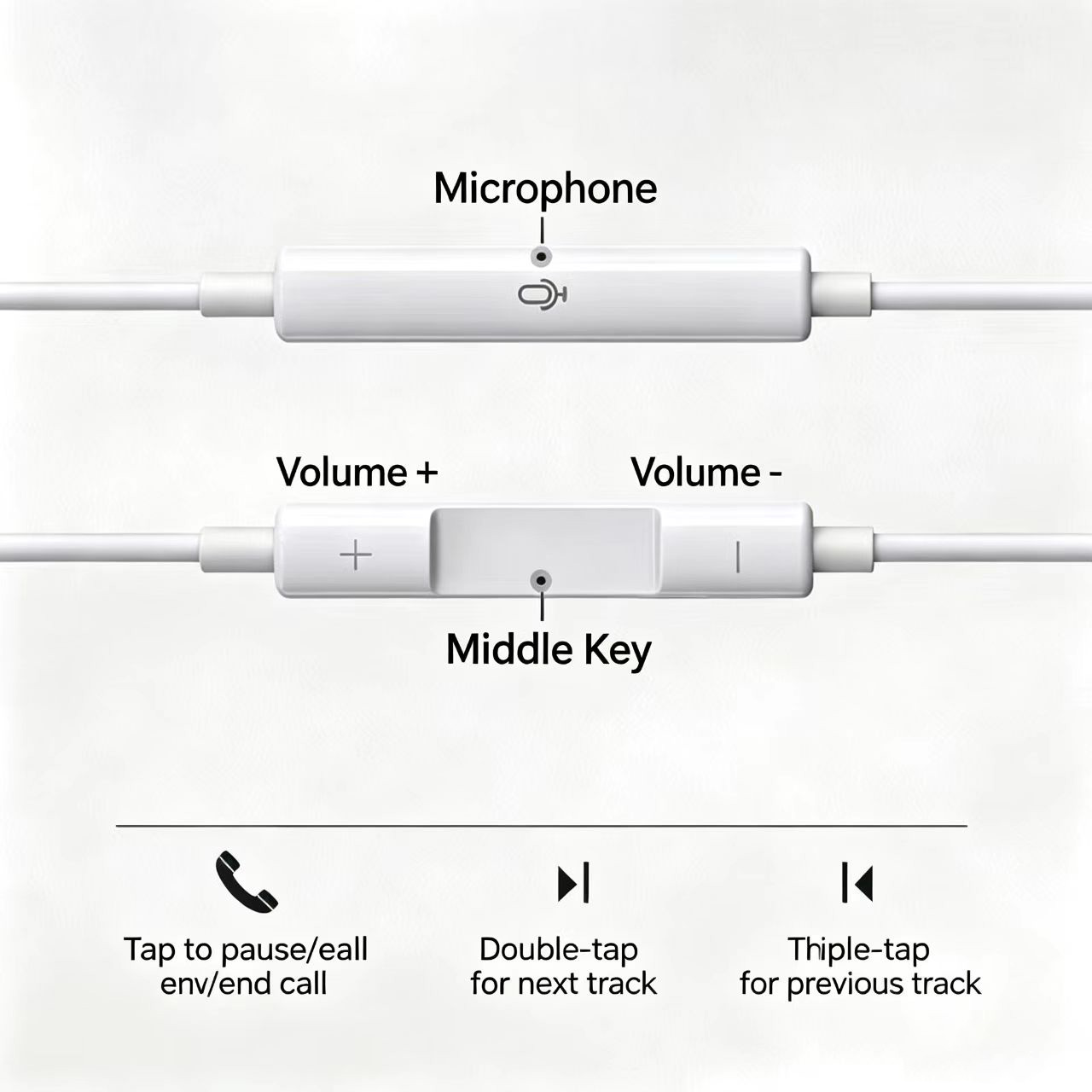 유선 하프 인이어 헤드폰 타입-C 및 3.5mm 잭 이 - Type C Wired Earphones With Mic 리뷰 및 가격