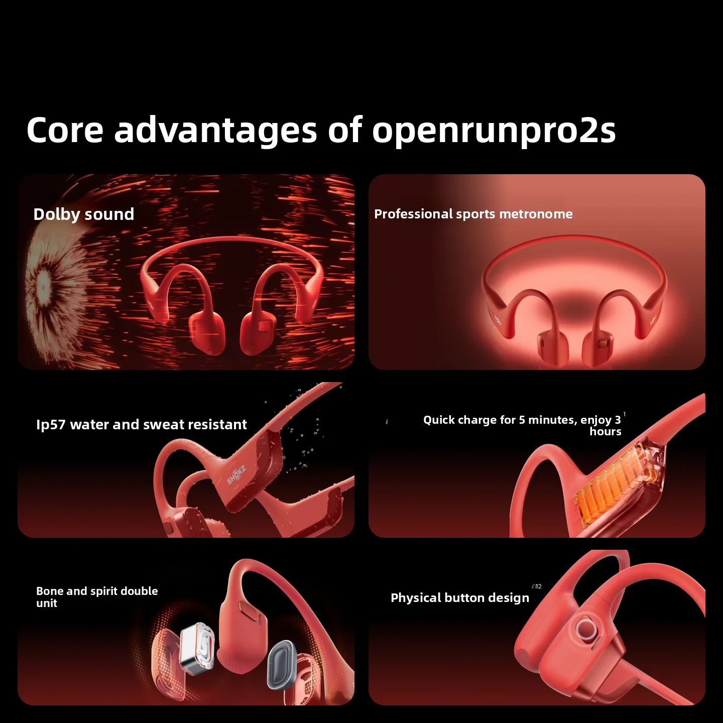 새로운 Shokz OpenRun Pro 2S S822  - Bone Conduction Running Headphones 리뷰 및 가격