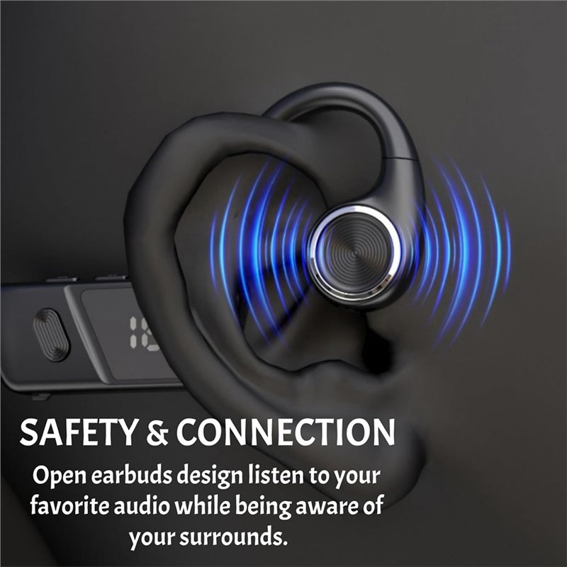 B27B 오픈형 이어폰, 마이크 내장, 블루투스 6.0 - Bone Conduction Running Headphones 리뷰 및 가격