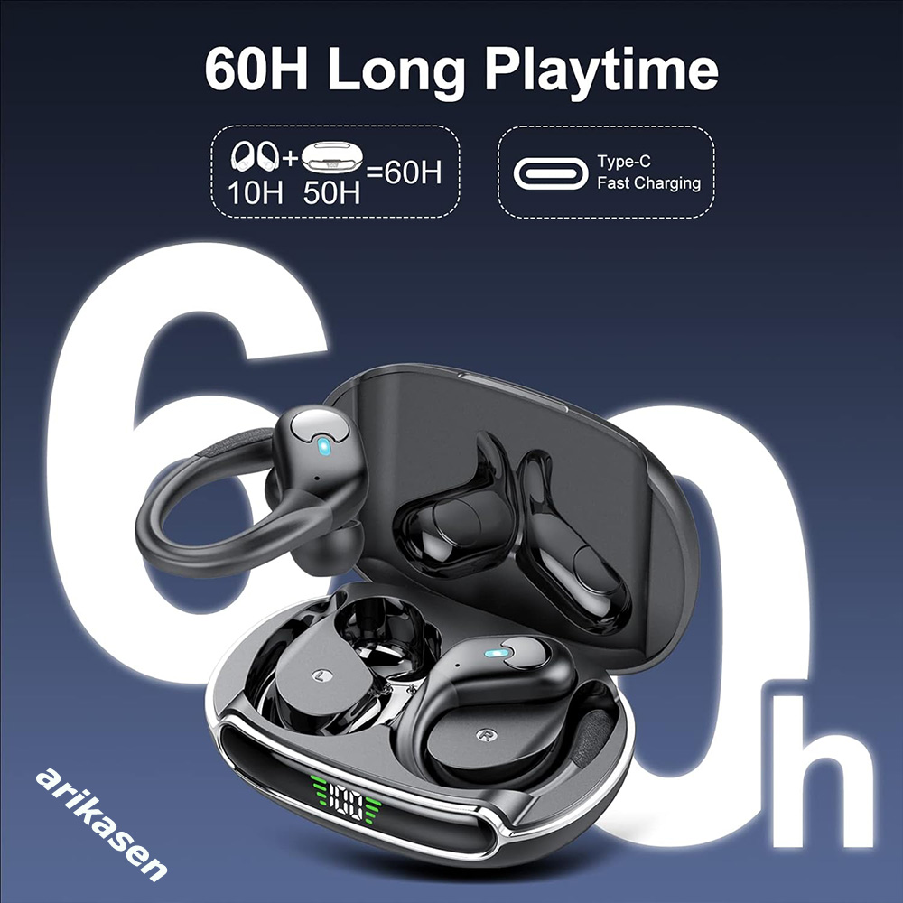 Bluetooth 5.3 헤드폰 진정한 무선 이어 버드 - Bone Conduction Running Headphones 리뷰 및 가격