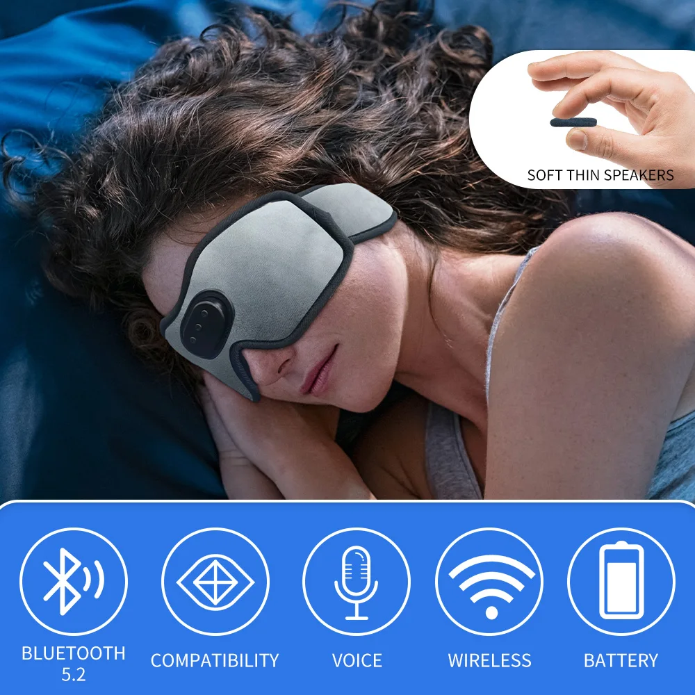 프리미엄 블루투스 수면 안대 헤드폰 - 3D 수면 헤드 - Sleep Mask Headphones Bluetooth 리뷰 및 가격