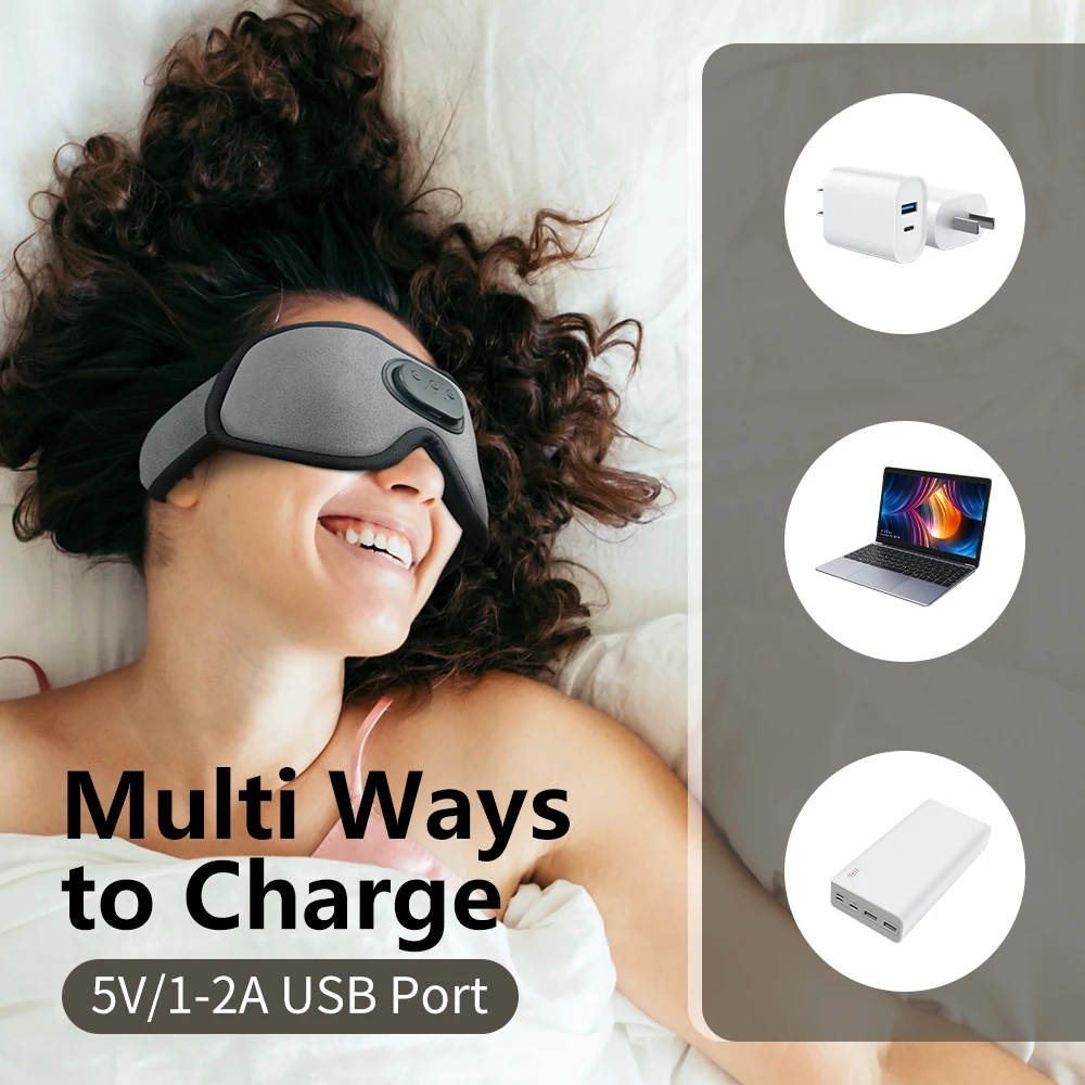 프리미엄 블루투스 수면 안대 헤드폰 - 3D 수면 헤드 - Sleep Mask Headphones Bluetooth 리뷰 및 가격