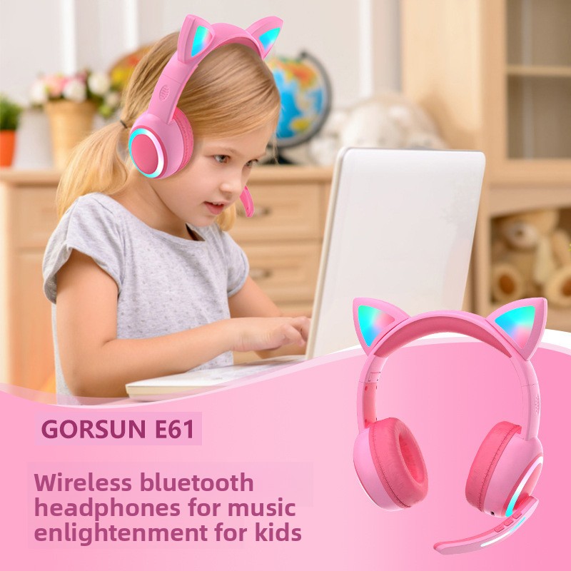 LED 조명이 장착된 고양이 귀 모양의 블루투스 헤드폰 - Cat Ear Bluetooth Headset Led 리뷰 및 가격