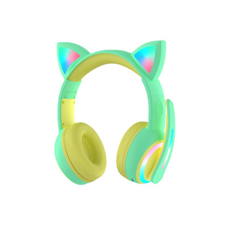 LED 조명이 장착된 고양이 귀 모양의 블루투스 헤드폰 - Cat Ear Bluetooth Headset Led 리뷰 및 가격